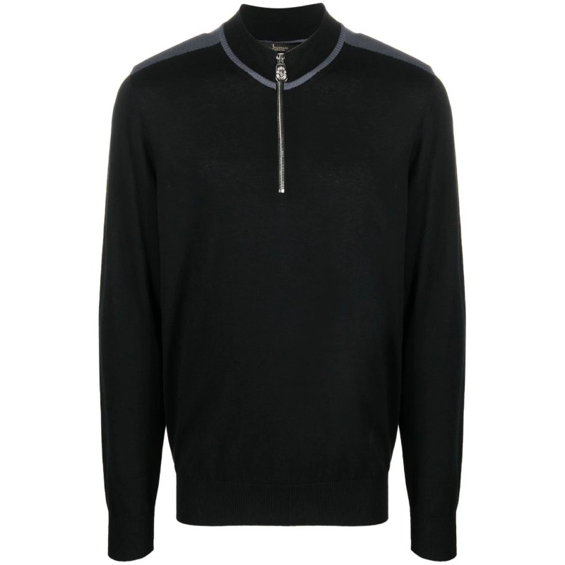 High Neck Zip Up Pullover