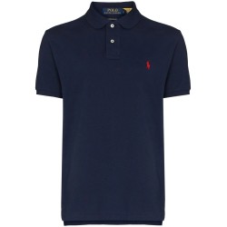 Custom slim mesh polo shirt