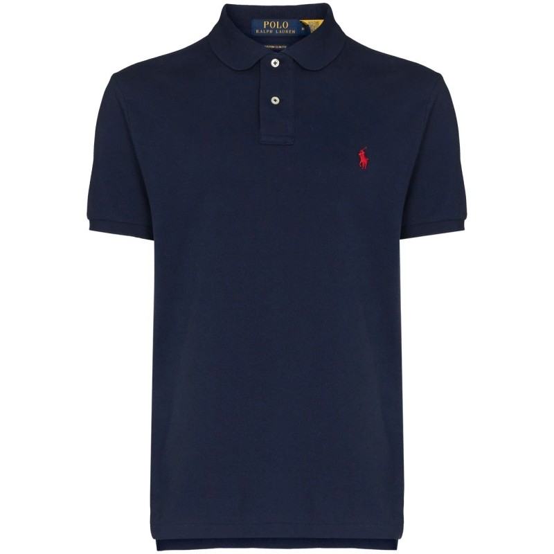 Custom slim mesh polo shirt