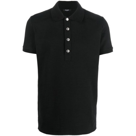 Monogram pique polo shirt