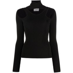 Cut-out knit jumper