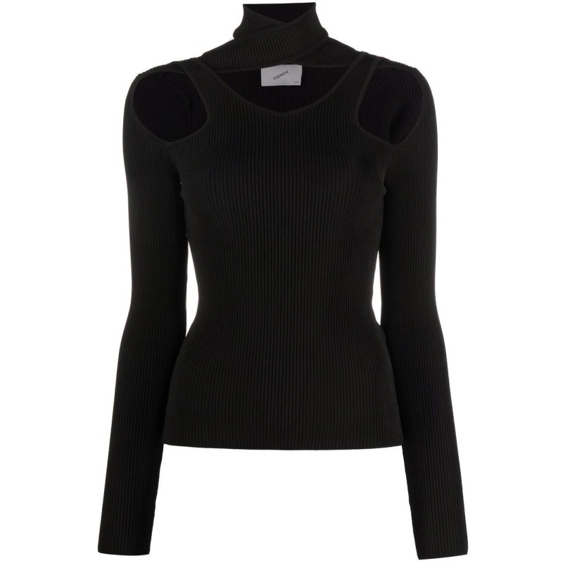 Cut-out knit jumper