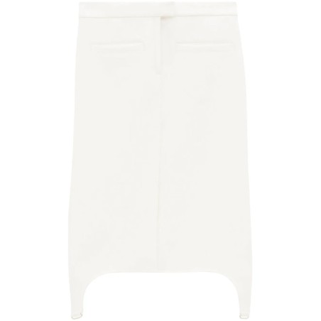 Twill suspenders mini skirt