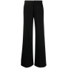 Diagonal fleece wide pants