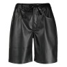 Faux leather shorts