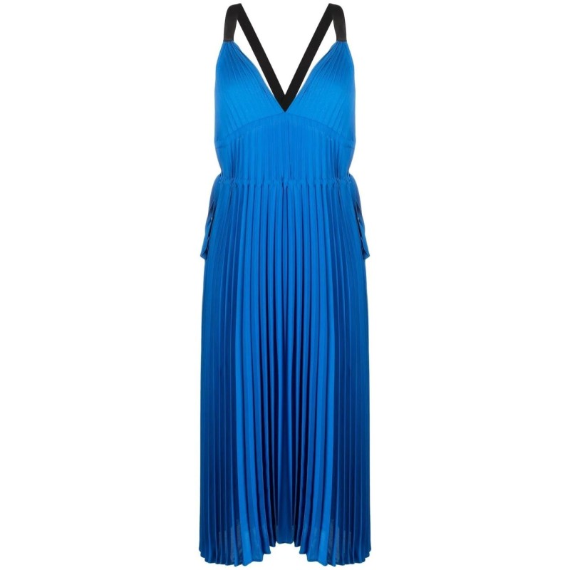 Broomstick pleated tank dress