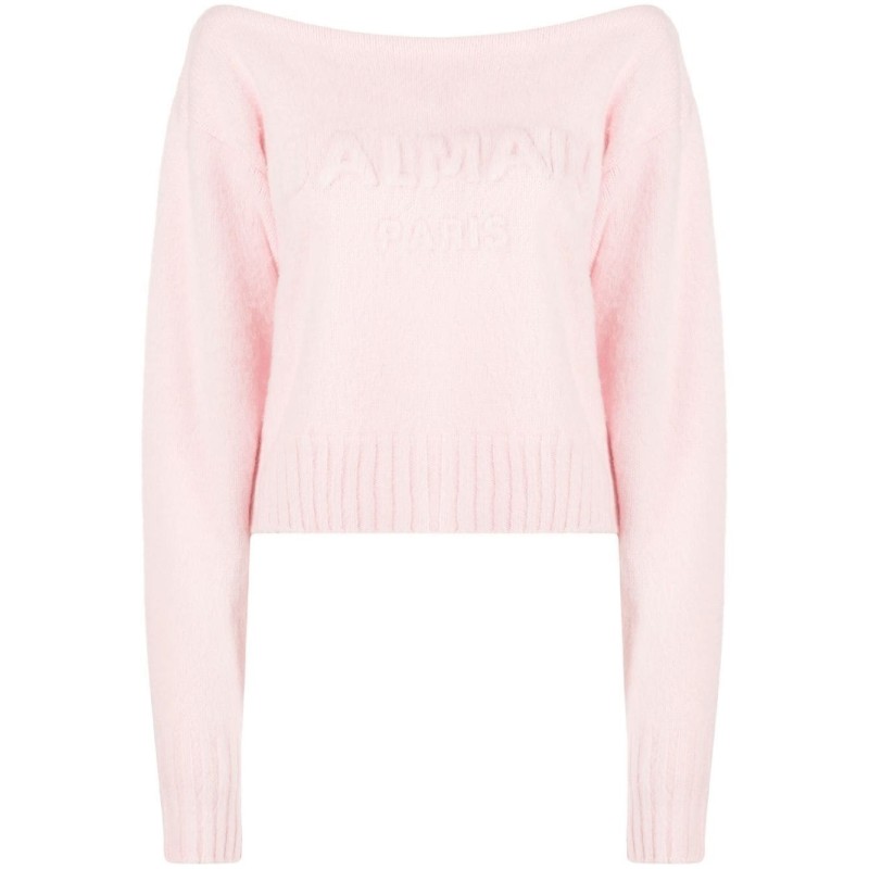 Off shoulder brush sweater