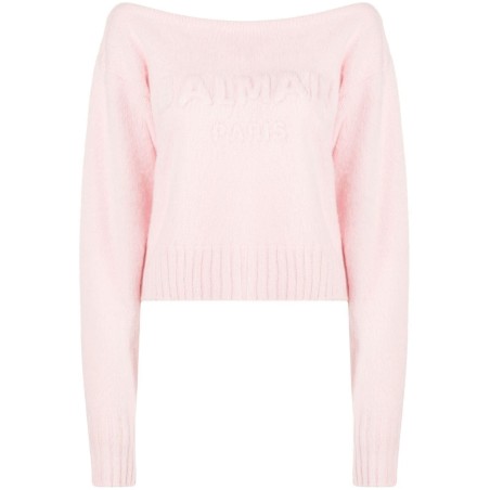 Off shoulder brush sweater