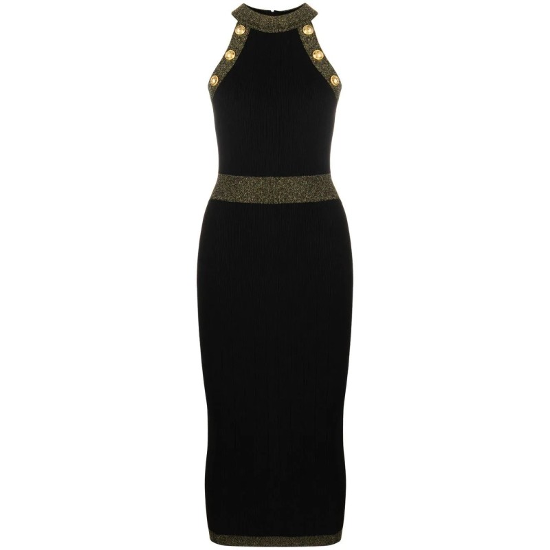 Sleeveless golden edge dress