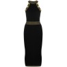 Sleeveless golden edge dress