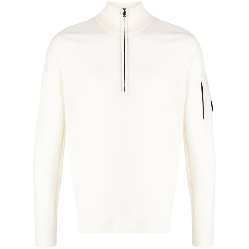 Polo collar sweatshirt