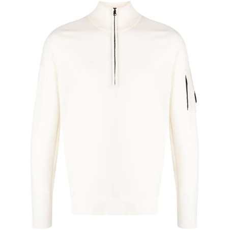 Polo collar sweatshirt