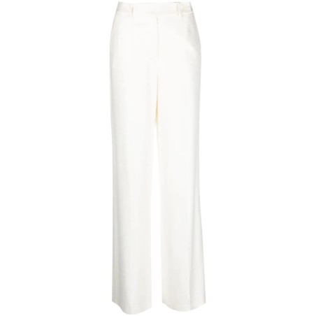 High waist wide leg trousers