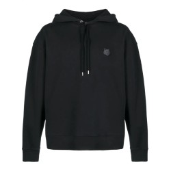 Tonal fox head patch hoodie