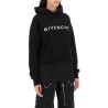 cropped hoodie with logo print