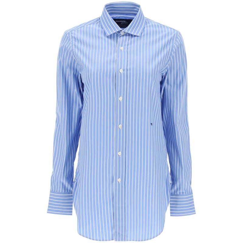 striped poplin shirt