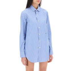 striped poplin shirt