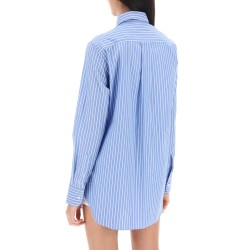 striped poplin shirt