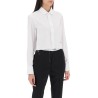 cotton twill cropped shirt