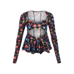 loen long-sleeved top with cut out