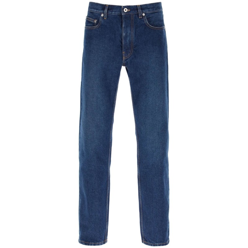 regular jeans with tapered cut