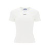 ribbed t-shirt with off embroidery