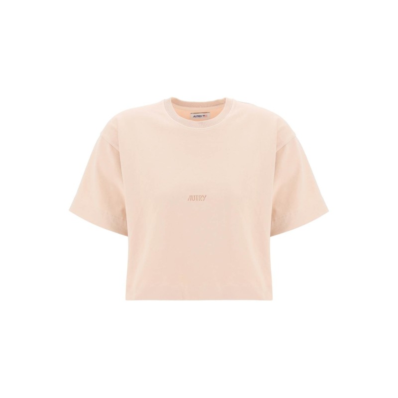 boxy t-shirt with debossed logo