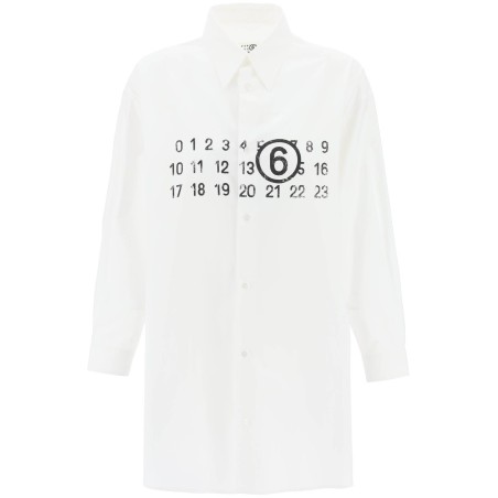 shirt dress with numeric logo