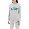 sweatshirt with maxi logo print