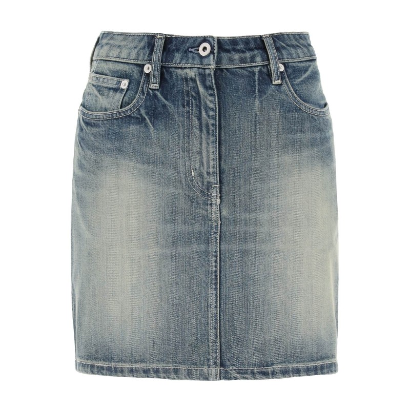 japanese denim mini skirt