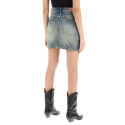 japanese denim mini skirt