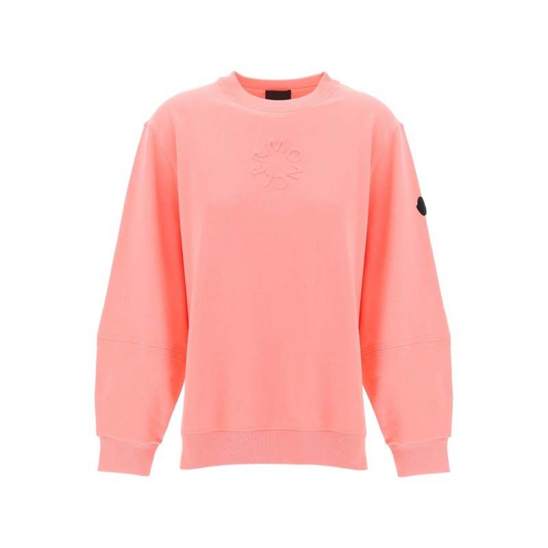 crewneck sweatshirt with emb