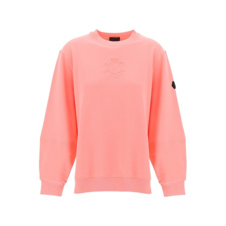 crewneck sweatshirt with emb