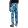 pajama pants in floral silk