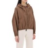 technical taffeta hooded jacket