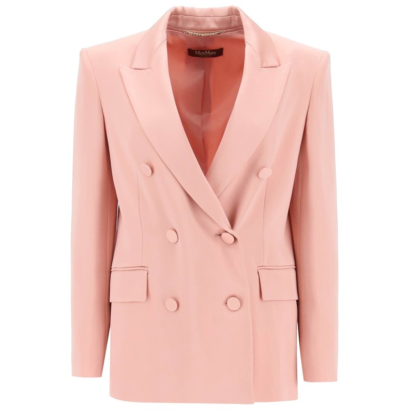 teiera satin double-breasted blazer