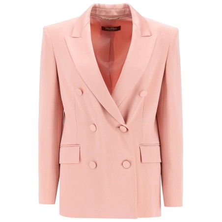 teiera satin double-breasted blazer