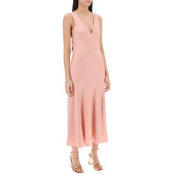 acqui satin midi dress