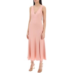 acqui satin midi dress