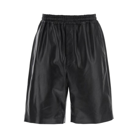 leather bermuda shorts for