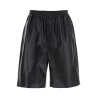 leather bermuda shorts for