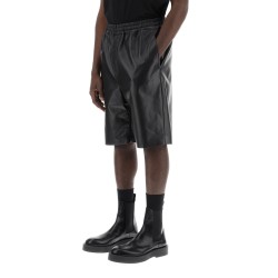 leather bermuda shorts for