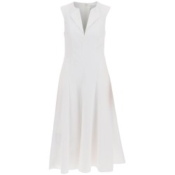 cotton poplin midi dress in