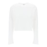 "cropped long-sleeved mason t