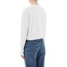 "cropped long-sleeved mason t