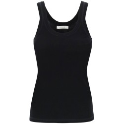 ribbed sleeveless top with