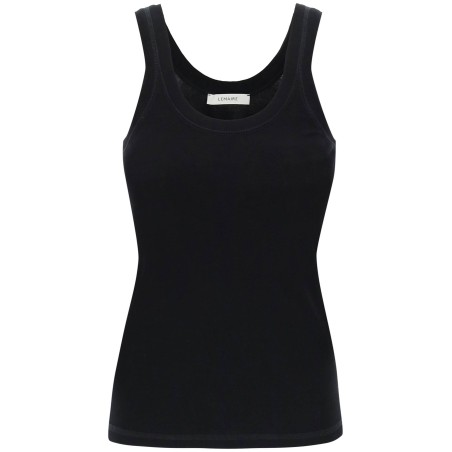 ribbed sleeveless top with