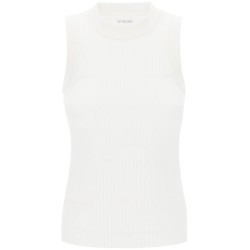 sleeveless ribbed knit top