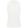 sleeveless ribbed knit top