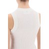 sleeveless ribbed knit top